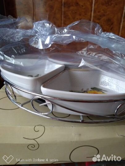 Менажница керамическая