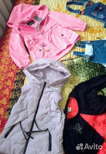 Детские вещи на девочку пакетом 104-110