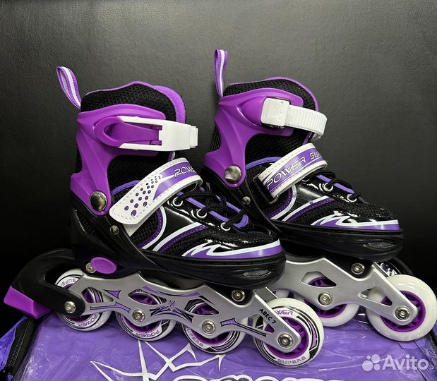 Роликовые коньки детские раздвижные