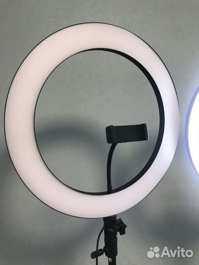 Кольцевая лампа 36 см плоская
