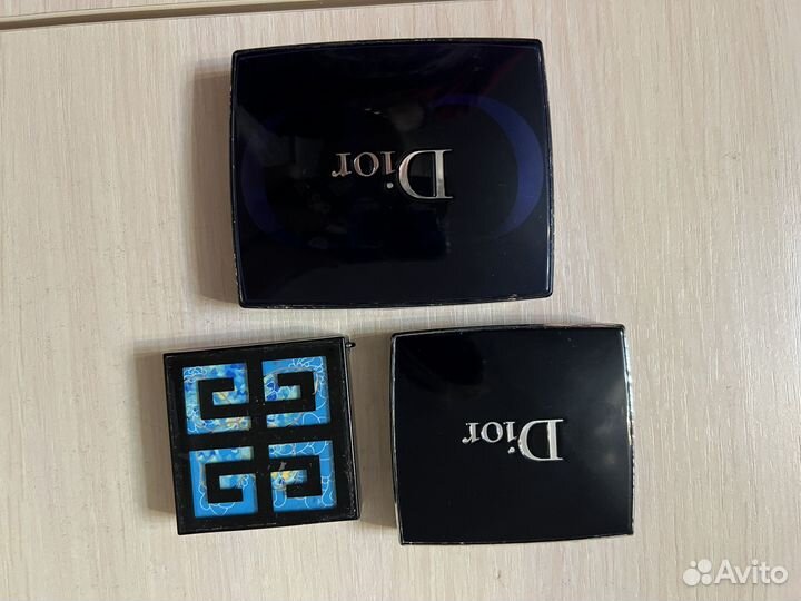 Тени для век Dior, Givenchy. Оригинал