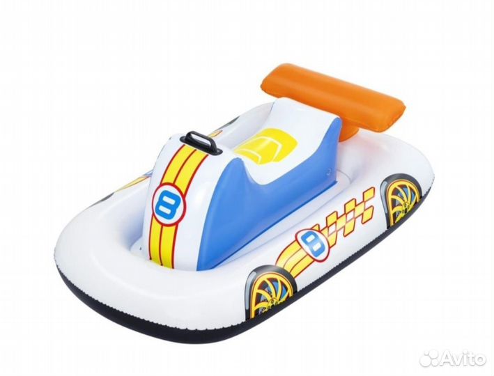 Надувная машинка для плавания большая спорткар