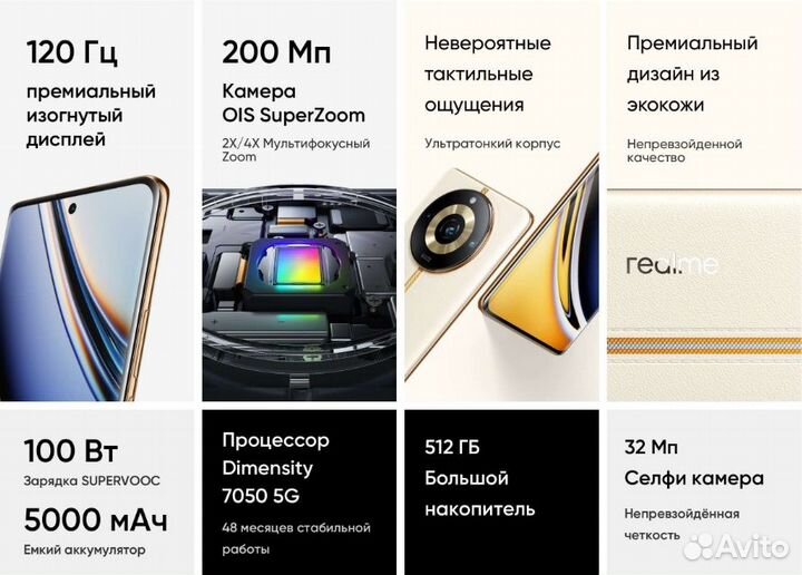 realme 11 Pro+, 8/256 ГБ