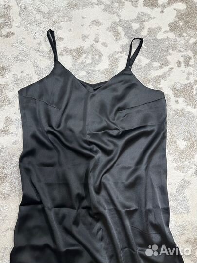 Платье комбинация черное