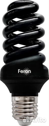 Лампа энергосбер., 20W 230V E27 T3 ультрафиолет