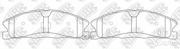 Колодки тормозные дисковые перед