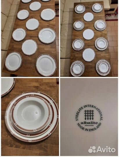 Набор столовой посуды на 12 персон Тарелки круглые