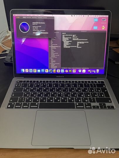 Apple MacBook air 13 2020 m1 16gb 256