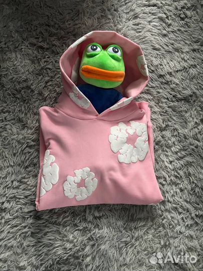 Худи Denim tears розовая