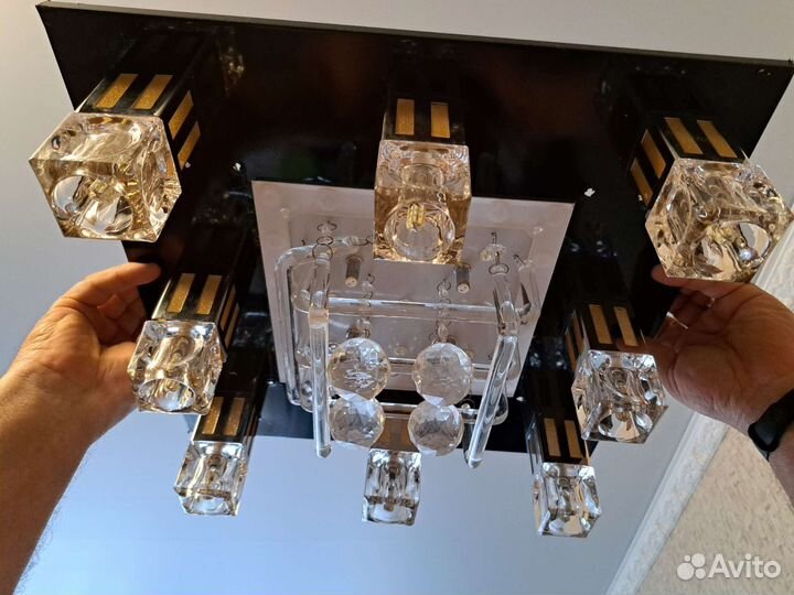 Люстра потолочная светодиодная с пультом