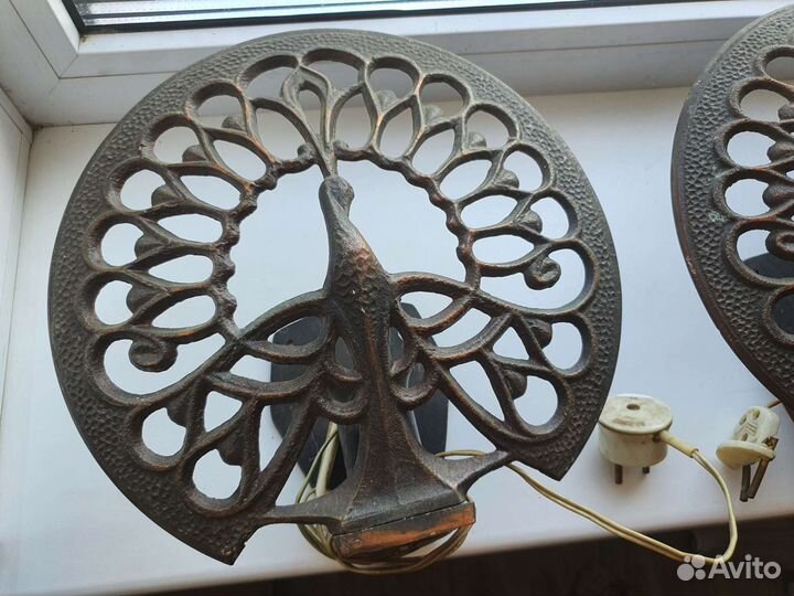 Настенный светильник павлин СССР