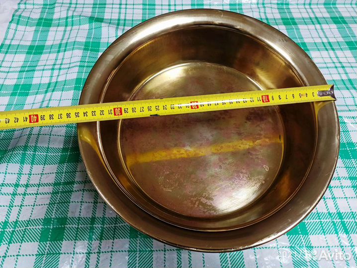 Латунный таз, малый, СССР