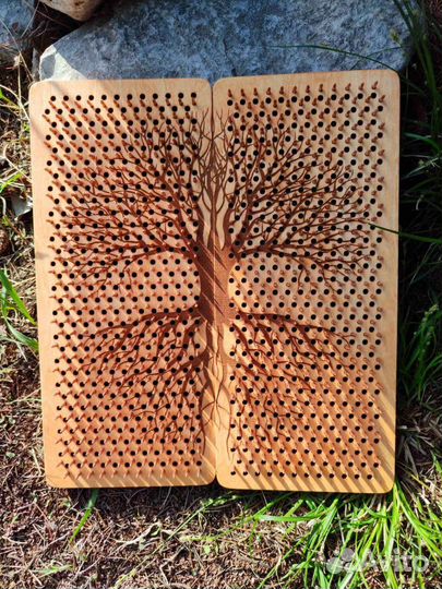 Доска садху с медными гвоздями в наличии