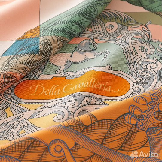 Шелковый платок hermes Della Cavalleria