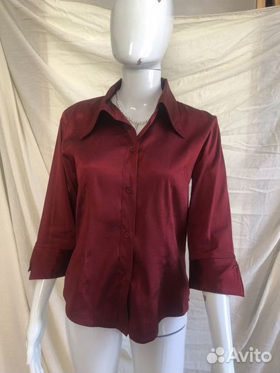 Винтажная красная блузка