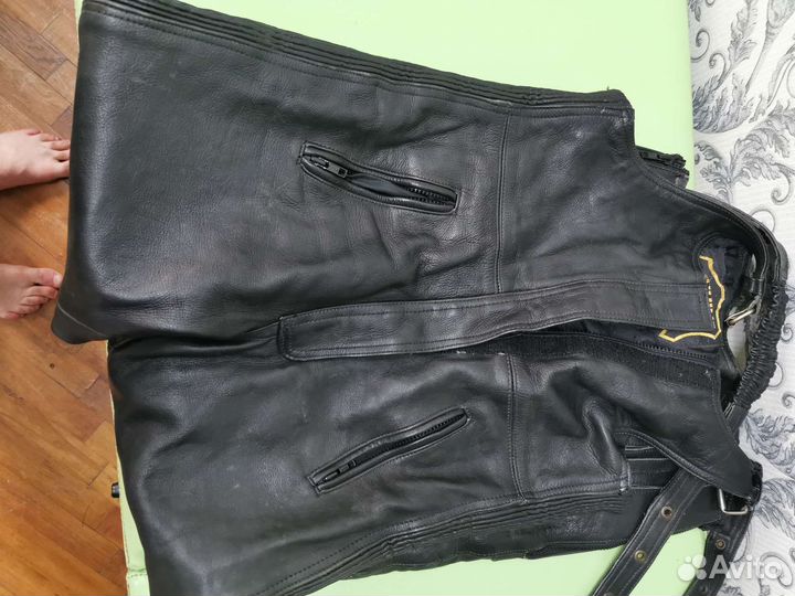 Мотокомбинезон кожаный