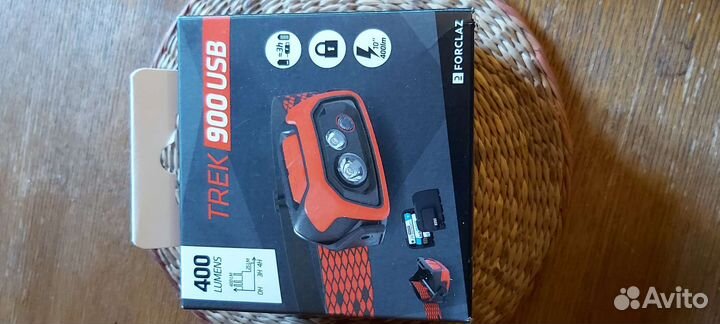 Фонарь Forclaz trek 900 USB. Decathlon