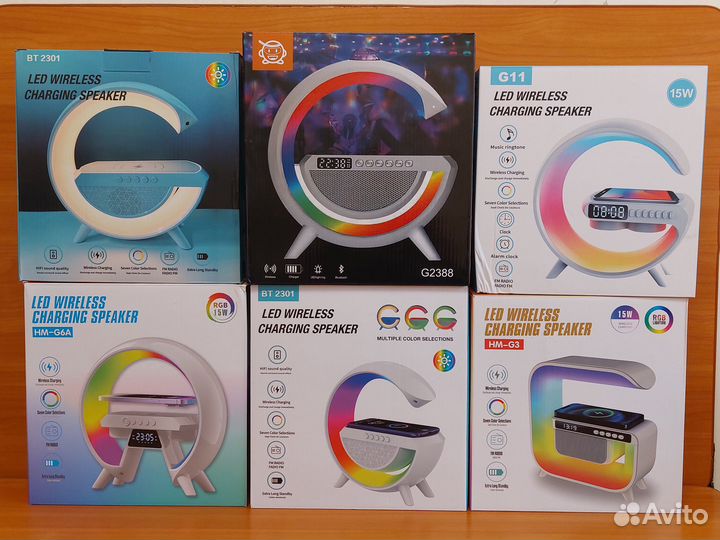 Светильник, Bluetooth колонка с зарядкой 6х1