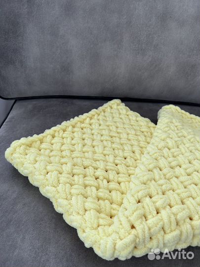 Плед детский вязаный ручная работа