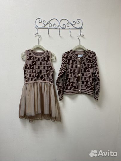 Платье с кардиганом