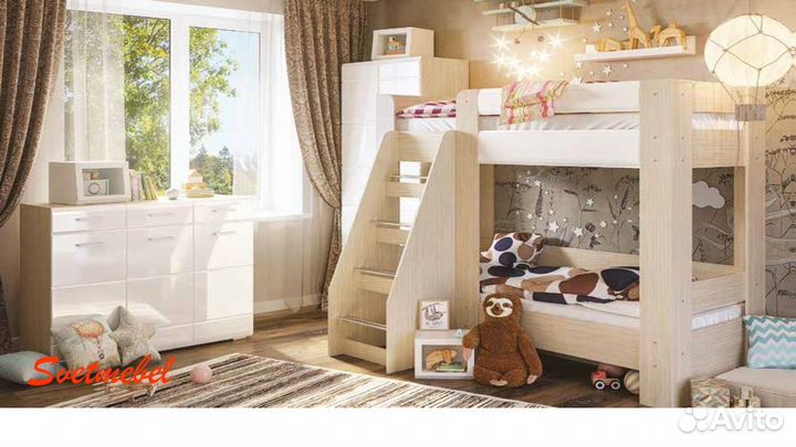 Детская двухярусная кровать