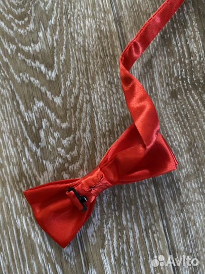 Галстук бабочка мужская красная