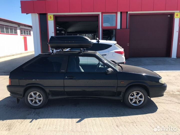 Бокс на крышу Лада ваз 2113 220л черный