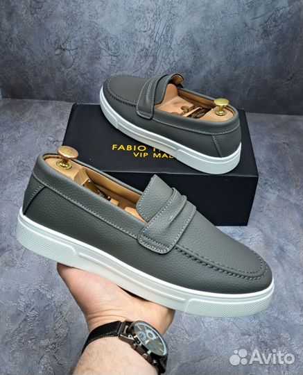 Лоферы мужские кожаные