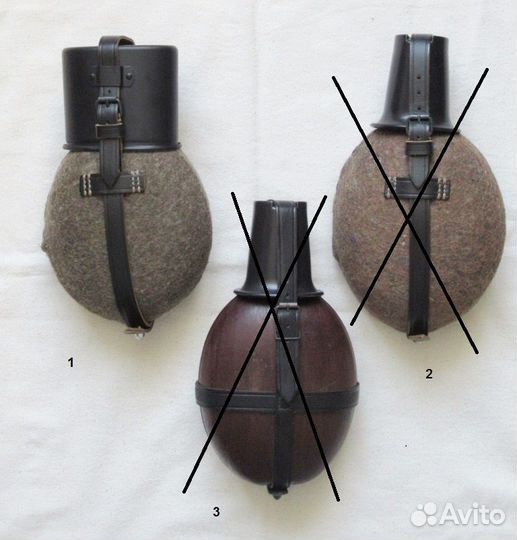 Фляги немецкие и комплектующие к ним