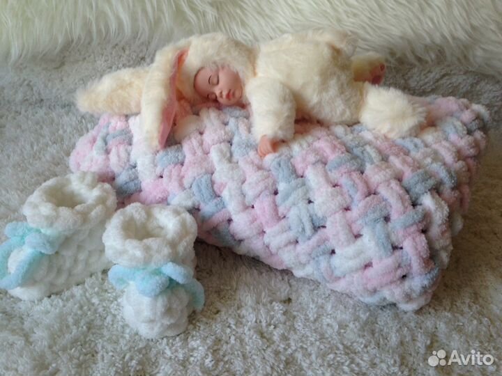 Детский плед/на рождение/подарок