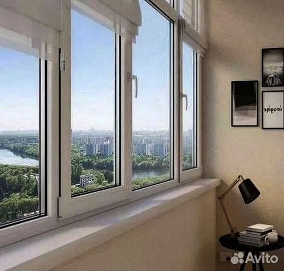 Остекление и отделка балкона под ключ. Рассрочка