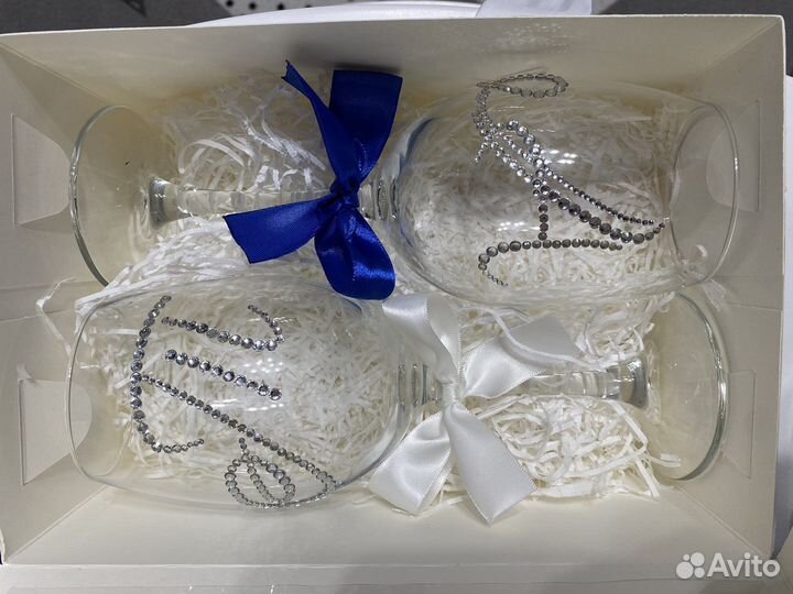 Бокалы со стразами