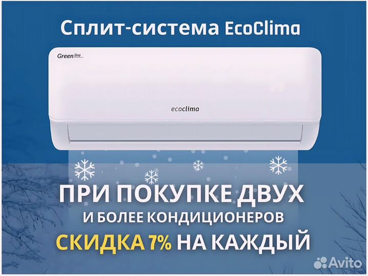 Новые сплит-системы ecoclima с доставкой