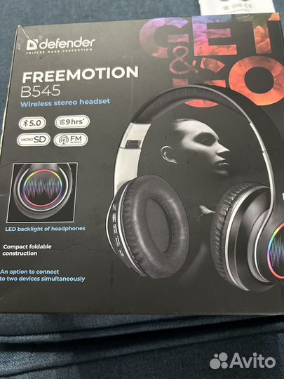 Беспроводные наушники новые Defender