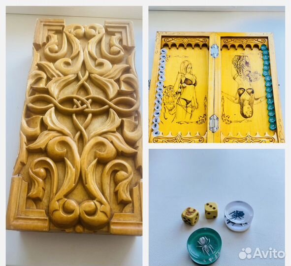 Нарды ручной работы резные