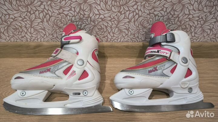 Коньки детские раздвижные 34 37 размер