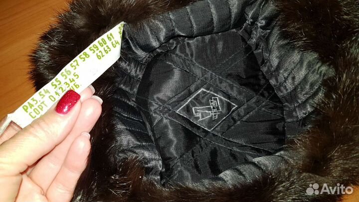 Классическая шапка - ушанка из шубного кролика