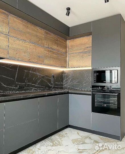 Кухня в потолок