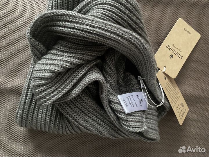 Снуд полушерсть новый Минидино