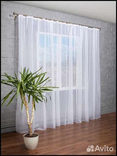 Тюль готовый новый 5м Турция