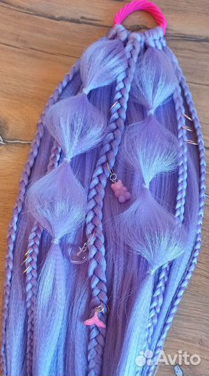 Афрорезинка, хвост на резинке. Украшение волос