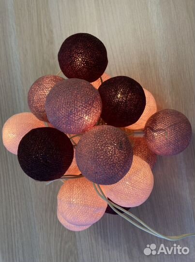 Электрогирлянда шарики, нить