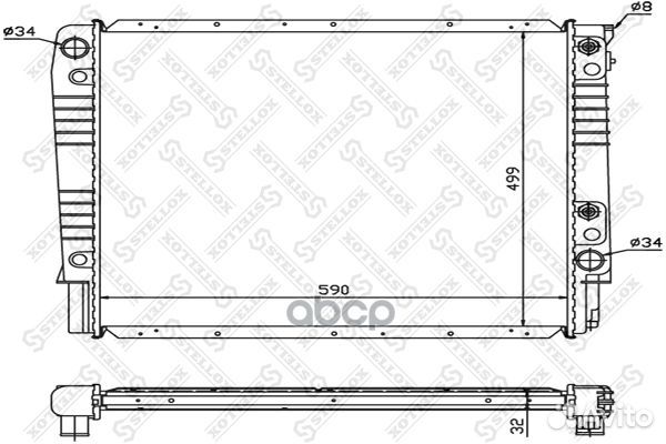 10-26445-SX радиатор системы охлаждения МКПП V