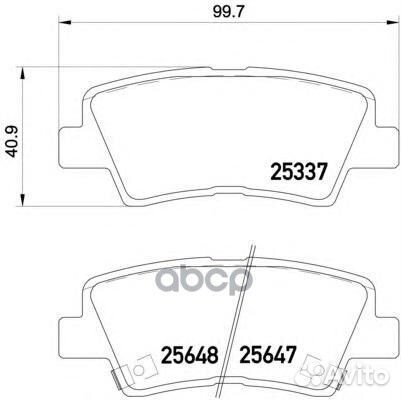 Колодки тормозные P30054 Brembo