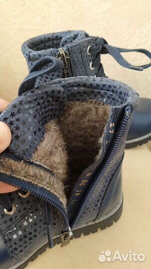 Ботинки для девочки зимние новые 25 размер