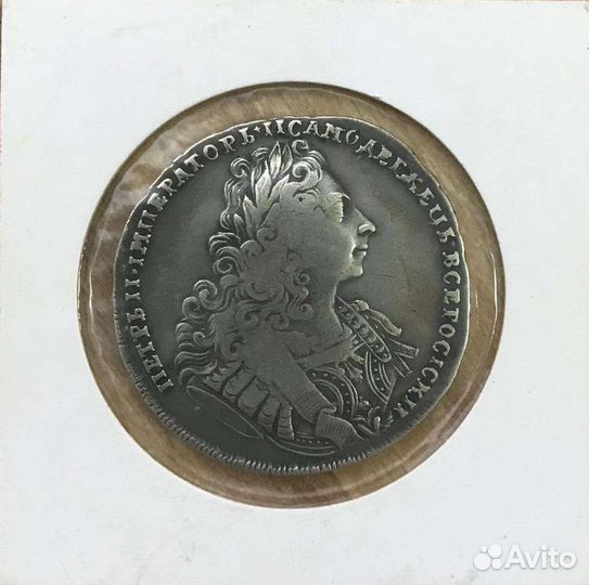 Рубль Петра 2 1729г. Серебро