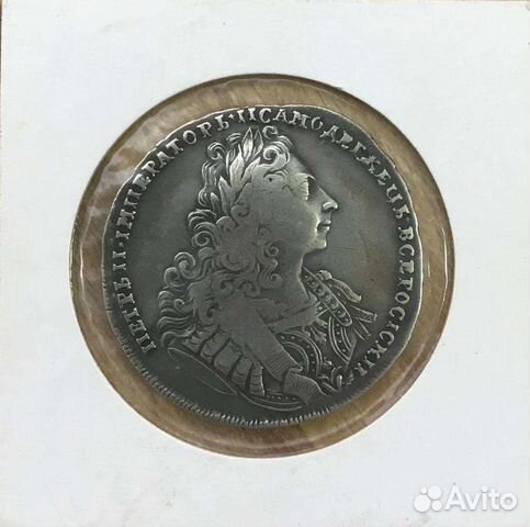 Рубль Петра 2 1729г. Серебро