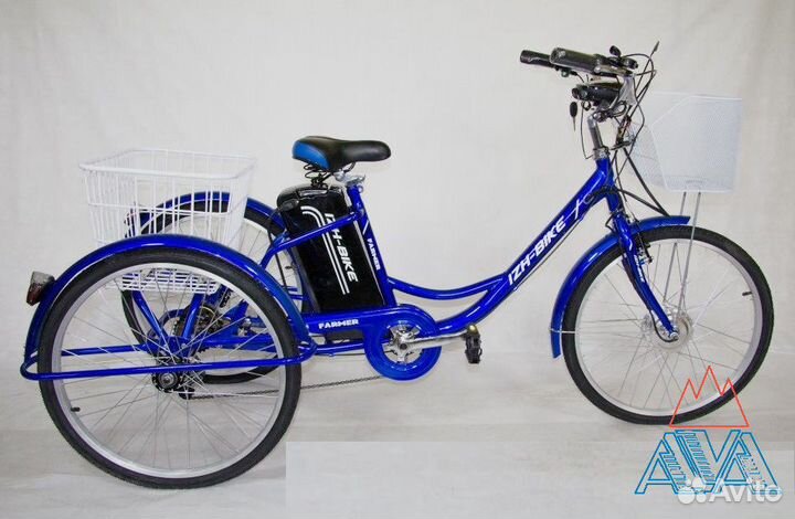 Электровелосипед трехколесный взрослый 250W Farmer