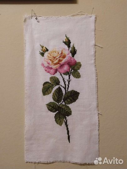 Картина вышитая крестом ручная работа