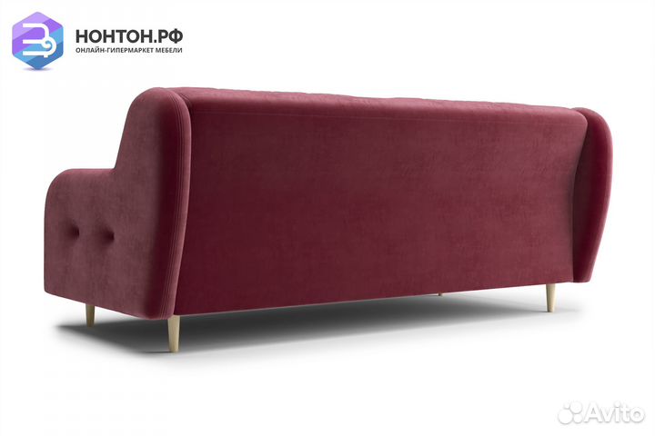 Диван книжка Глосс бордовый